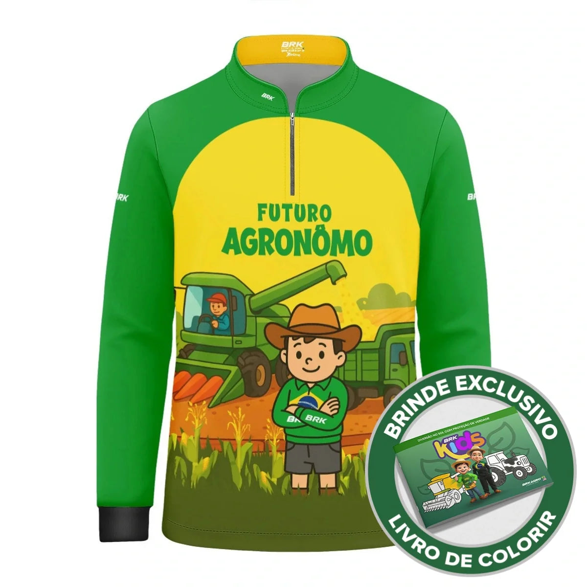 Camisa UV50 Agro Infantil Brk Futuro Agrônomo