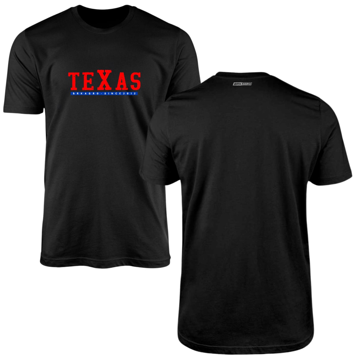 Camiseta Agro Brk Texas Preta com Algodão Premium