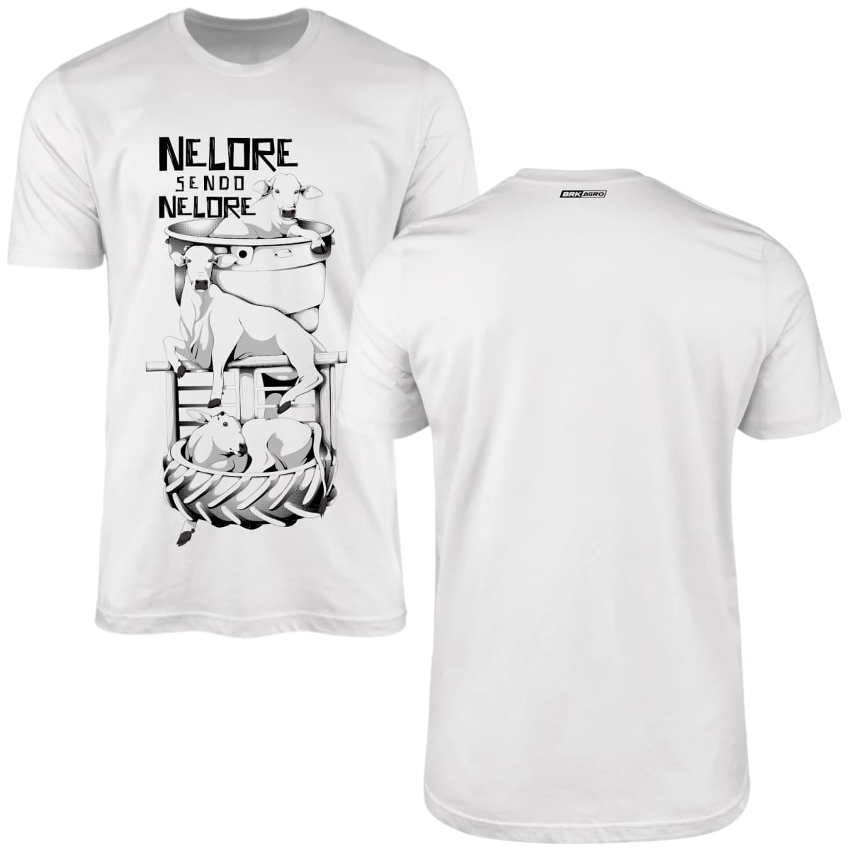 Kit Com 3 Camisetas De Algodão Coleção Nelore