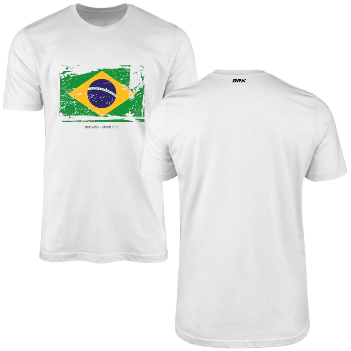 Camiseta Agro Brk Bandeira Brasil Algodão Premium