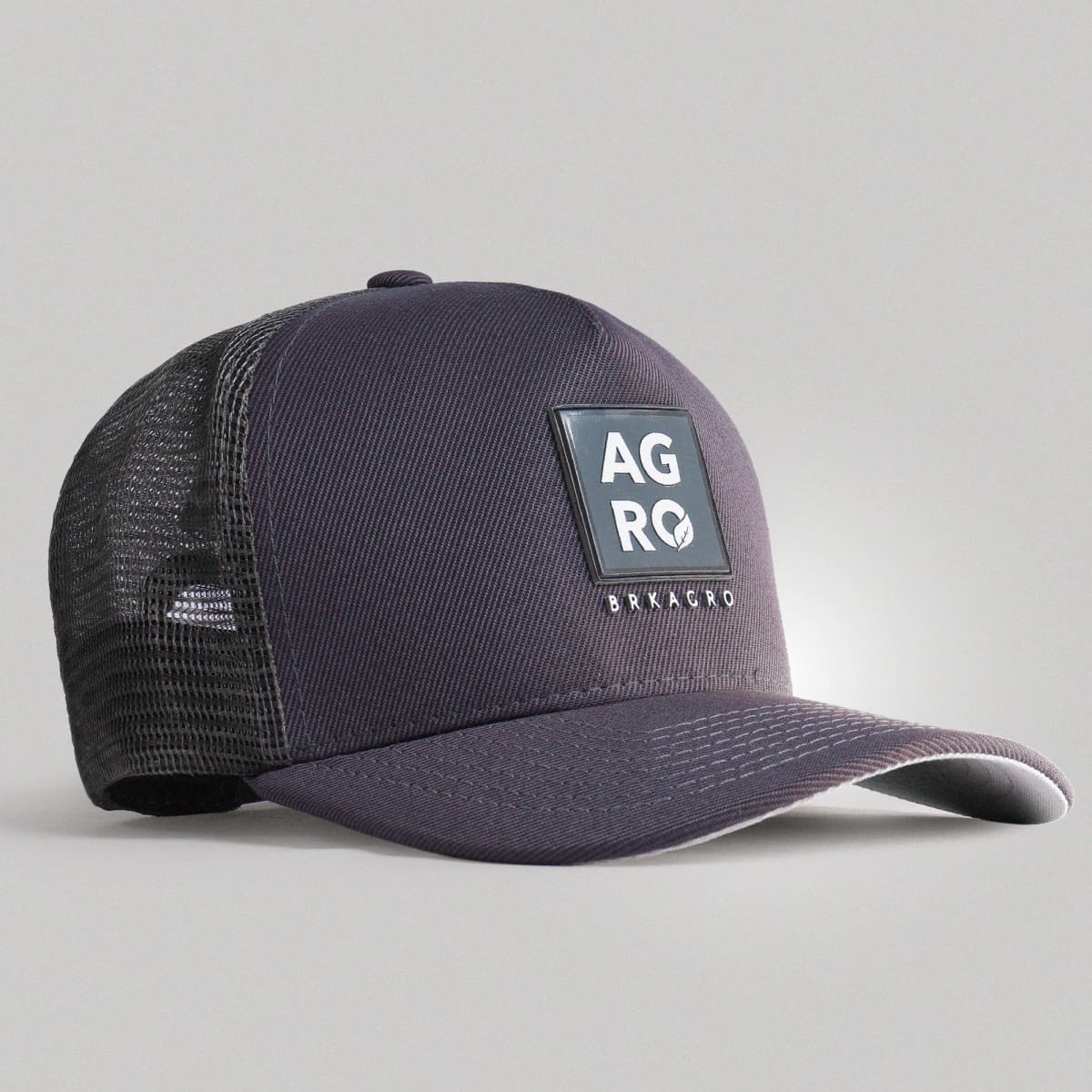 Boné Trucker Brk Agro Cinza e Verde