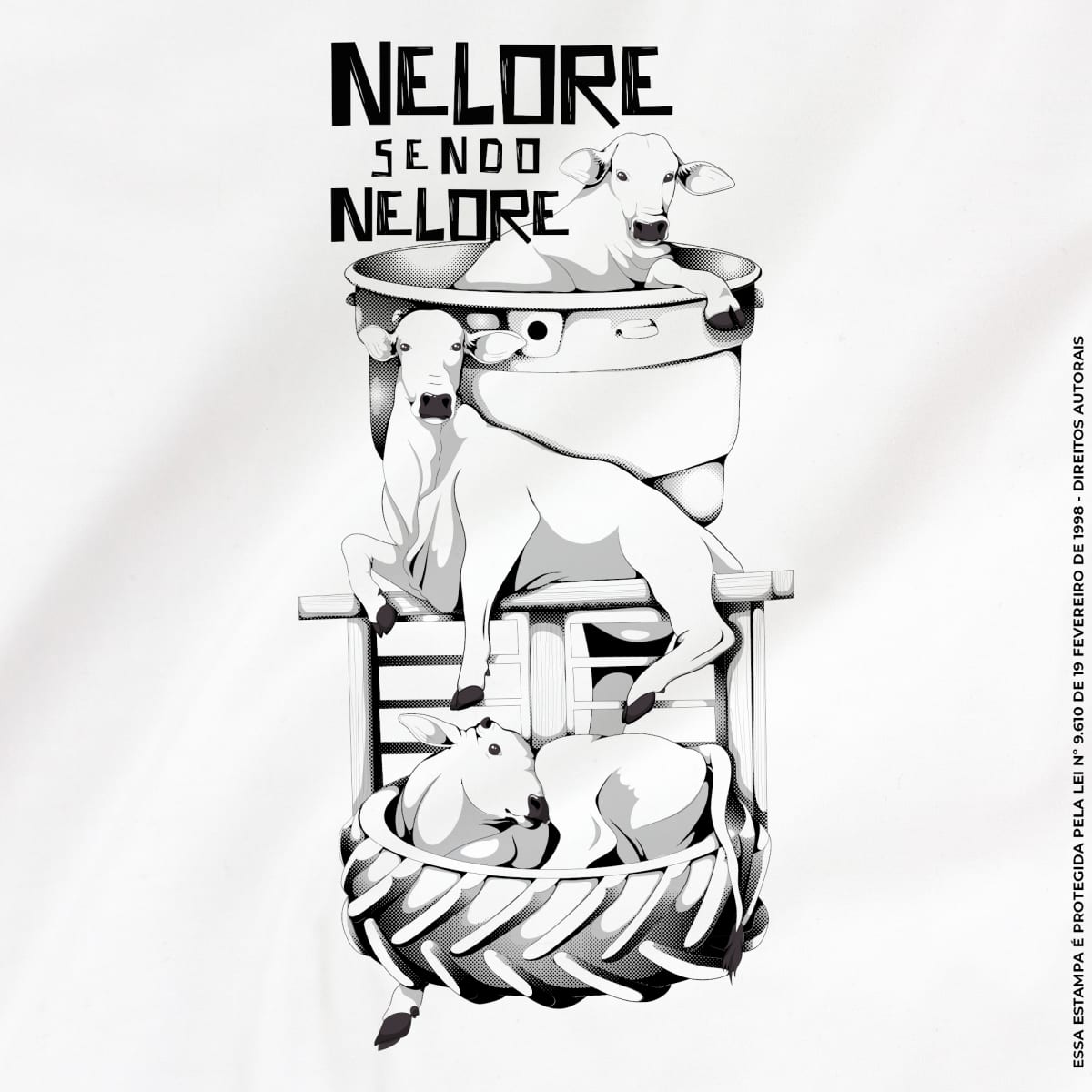 Camiseta Agro Brk Nelore Algodão Premium