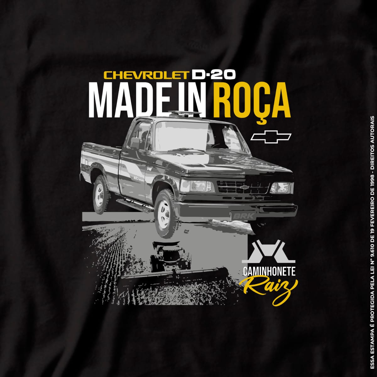 Camiseta Agro Brk D20 Made in Roça com Algodão Premium