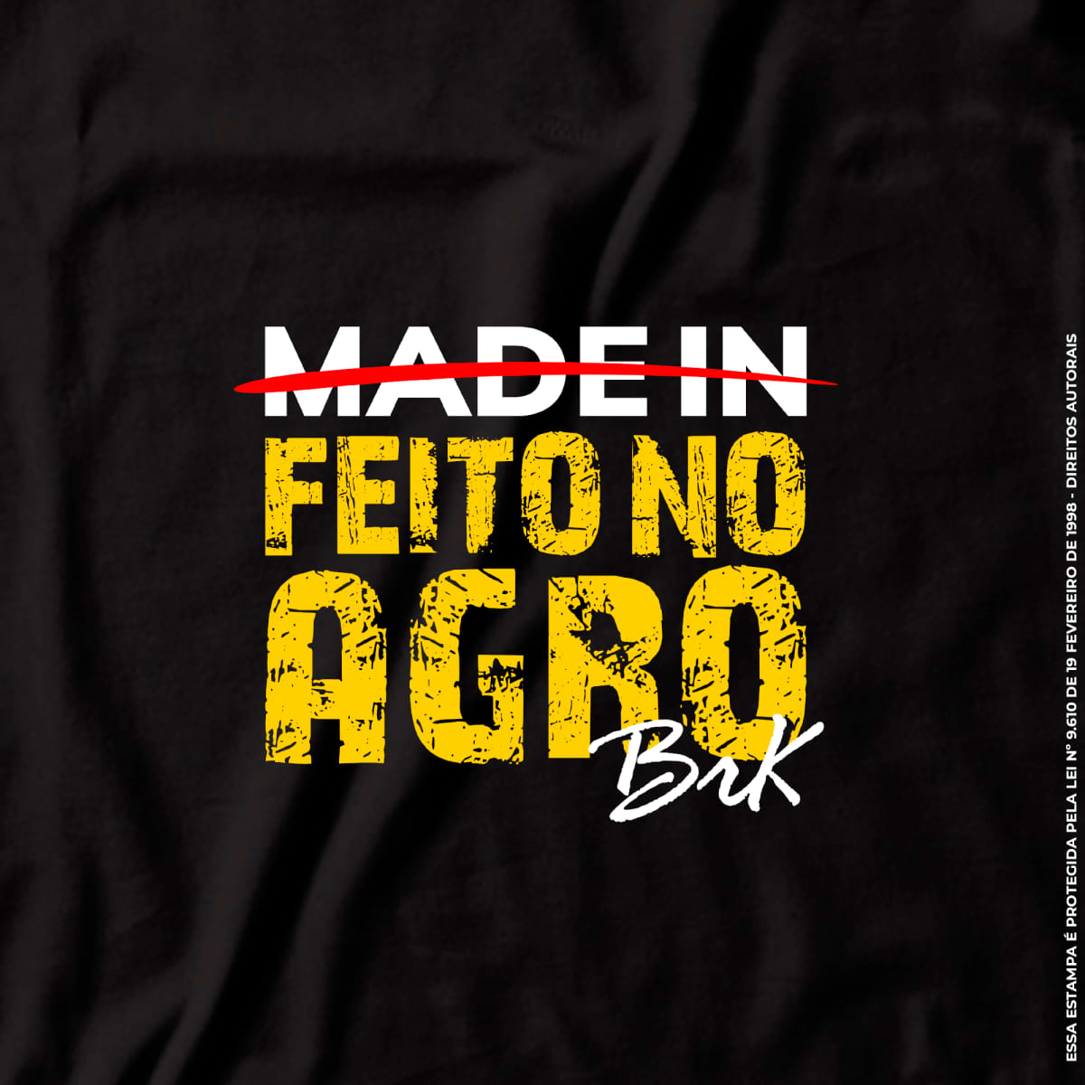 Camiseta Agro Brk Feito no Agro Algodão Premium