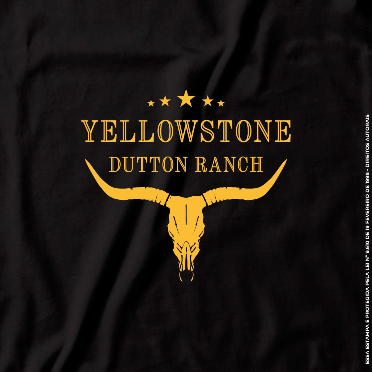 Camiseta Agro Brk Yellowstone Dutton Ranch Amarelo com Algodão Premium
