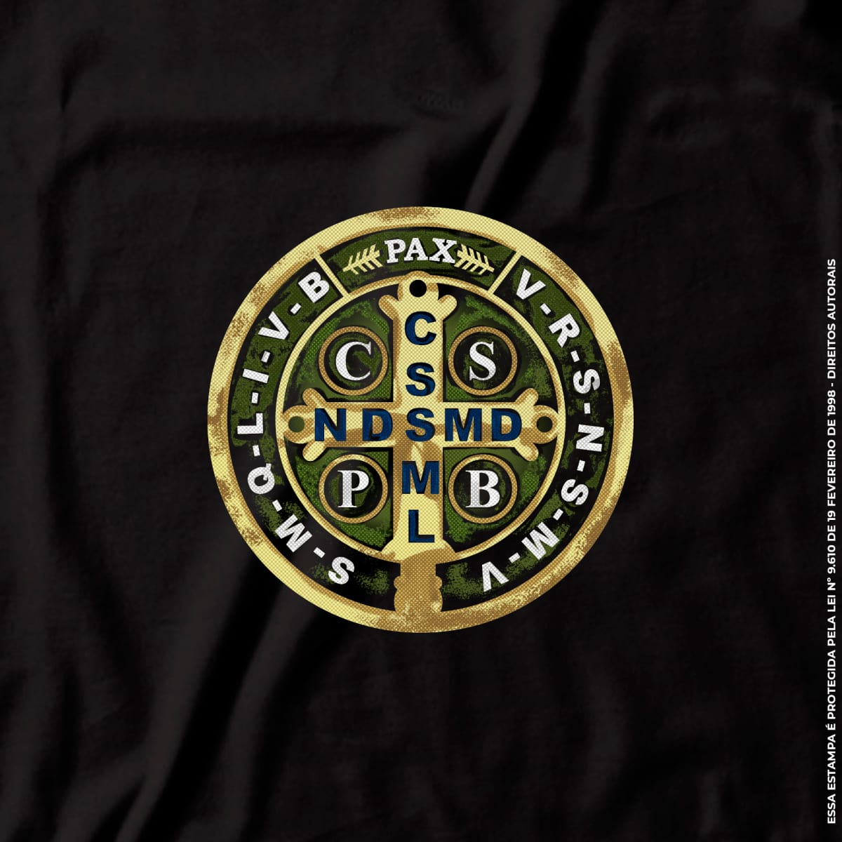 Camiseta Agro Brk Medalhão São Bento Algodão Premium