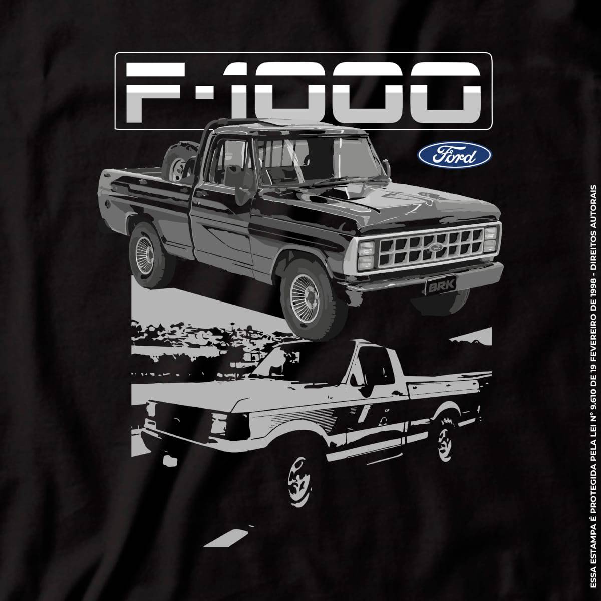 Camiseta Agro Brk Caminhonete F1000 com Algodão Premium