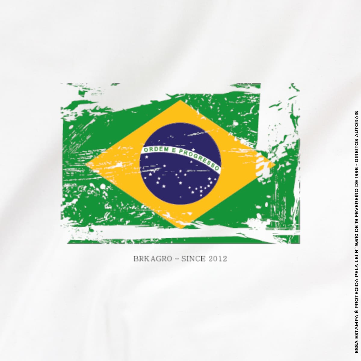 Camiseta Agro Brk Bandeira Brasil Algodão Premium
