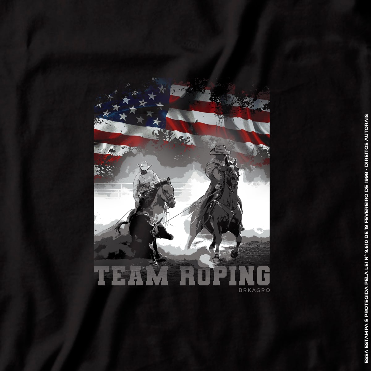 Camiseta Agro Brk Team Roping USA com Algodão Premium