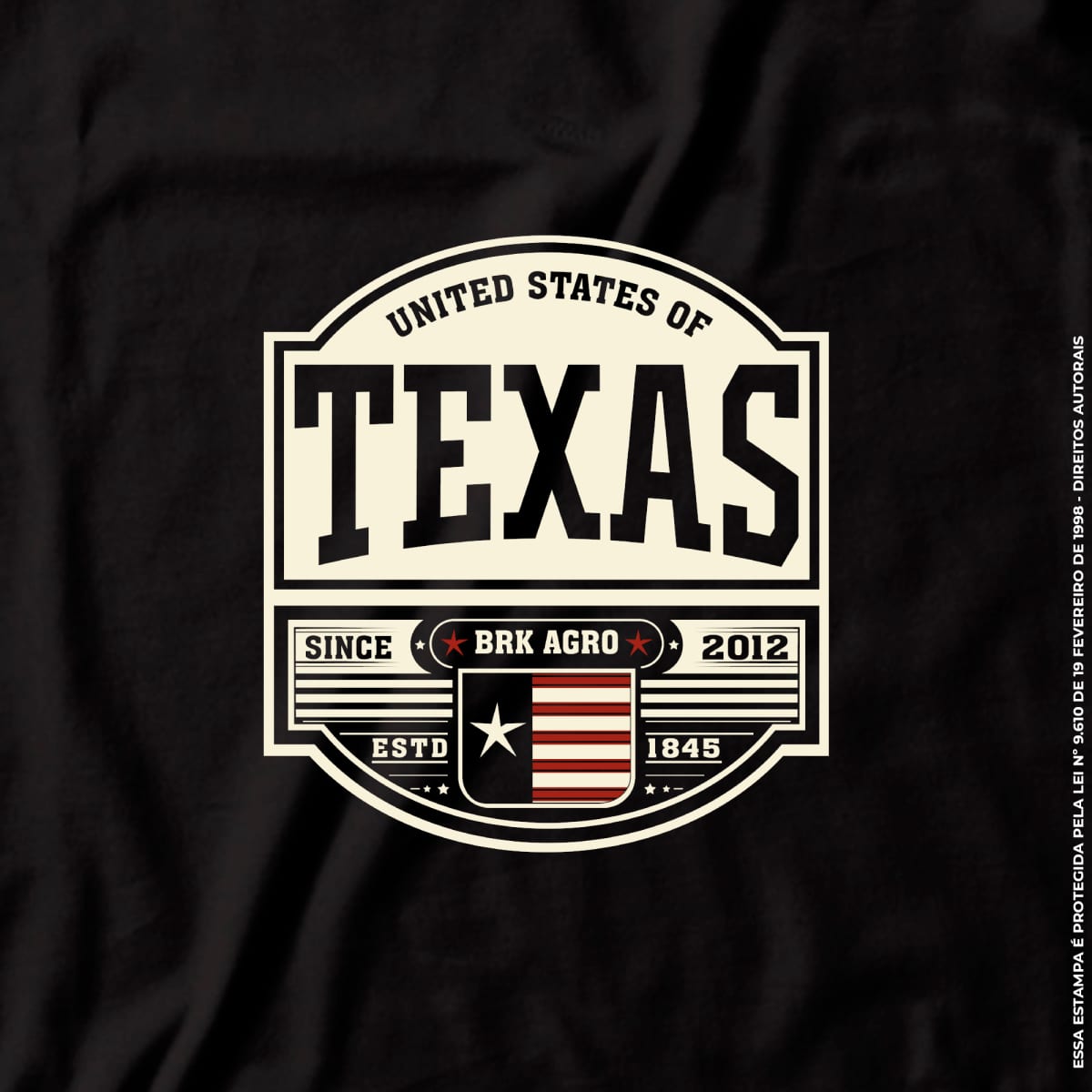 Camiseta Agro Brk States of Texas com Algodão Premium