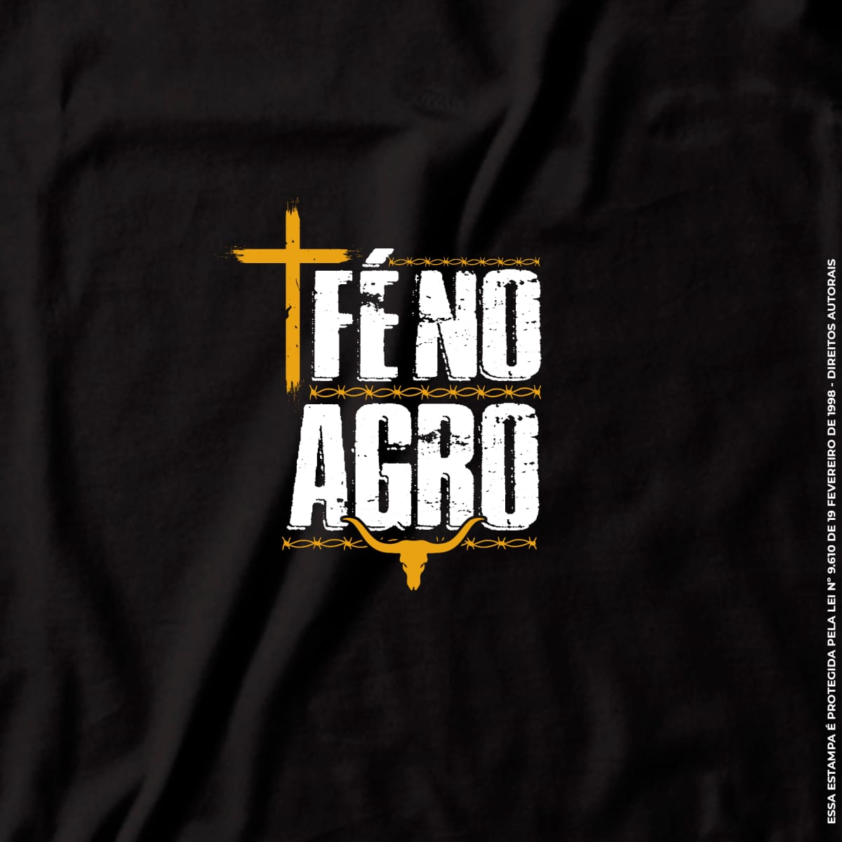 Camiseta Agro Brk Fé no Agro com Algodão Premium