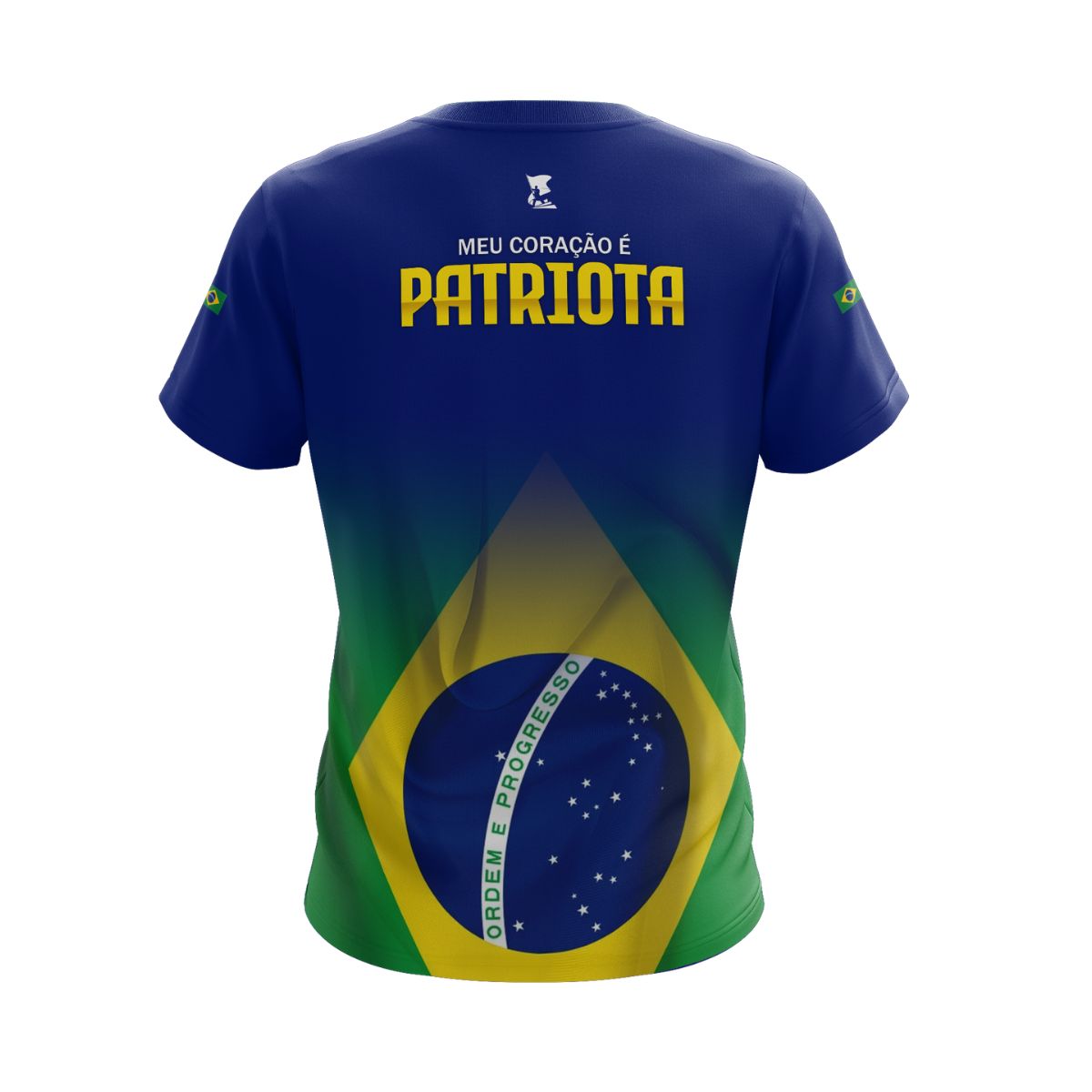 Camisa Brk Brasil Patriota Meu Coração é Patriota com Proteção UV50