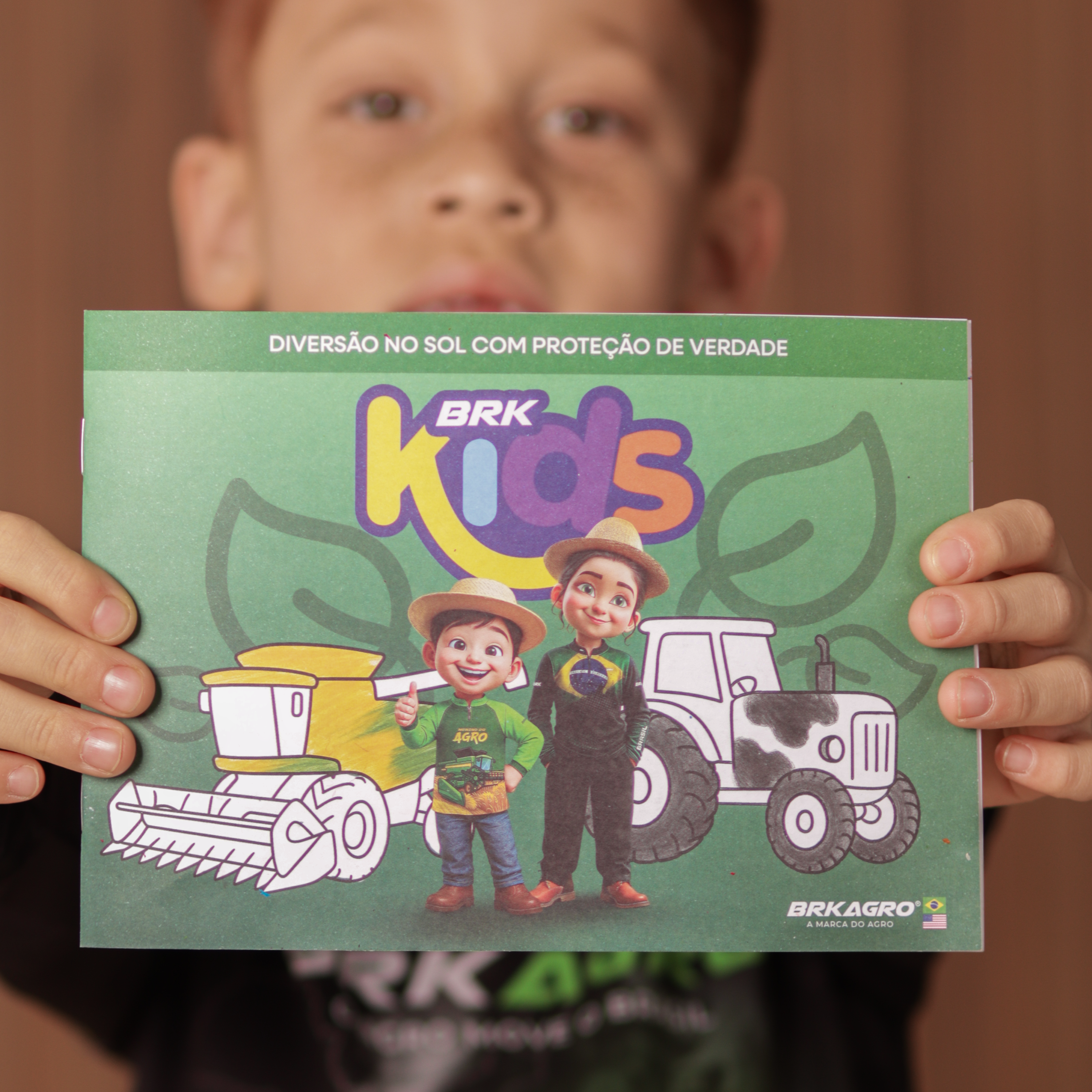 Camisa Agro Kids Brk O Agro Não Para com Proteção UV50 + Brinde
