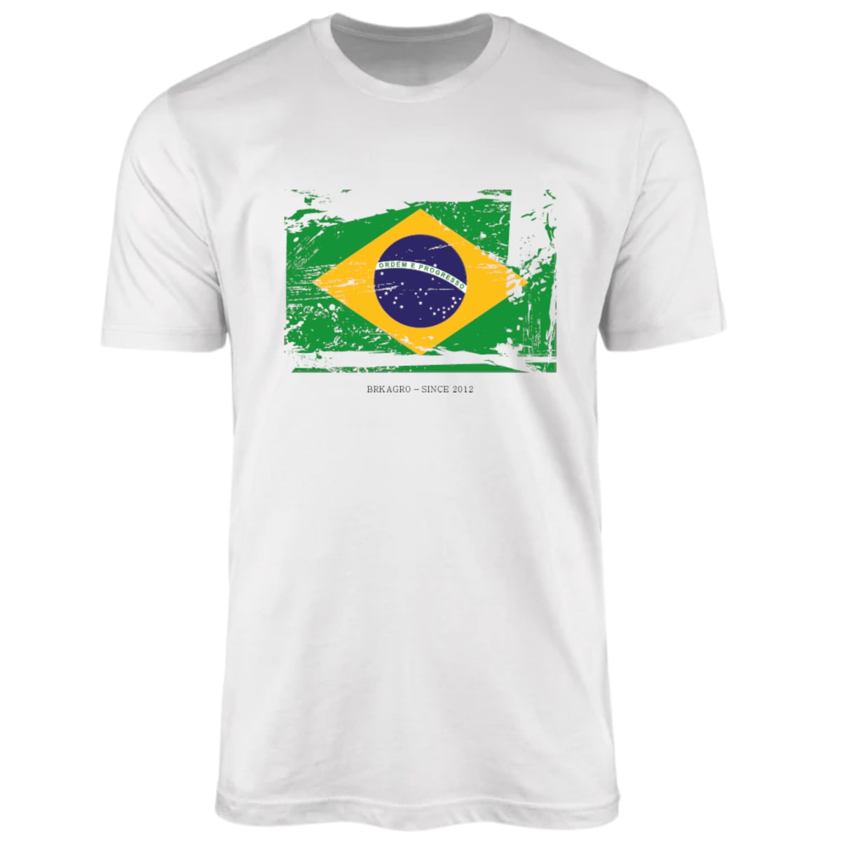 Camiseta Agro Brk Bandeira Brasil Algodão Premium