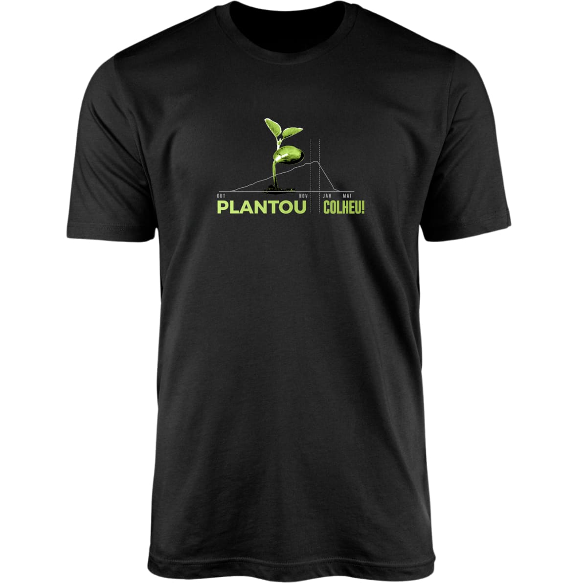 Camiseta Agro Brk Plantou Colheu Algodão Premium
