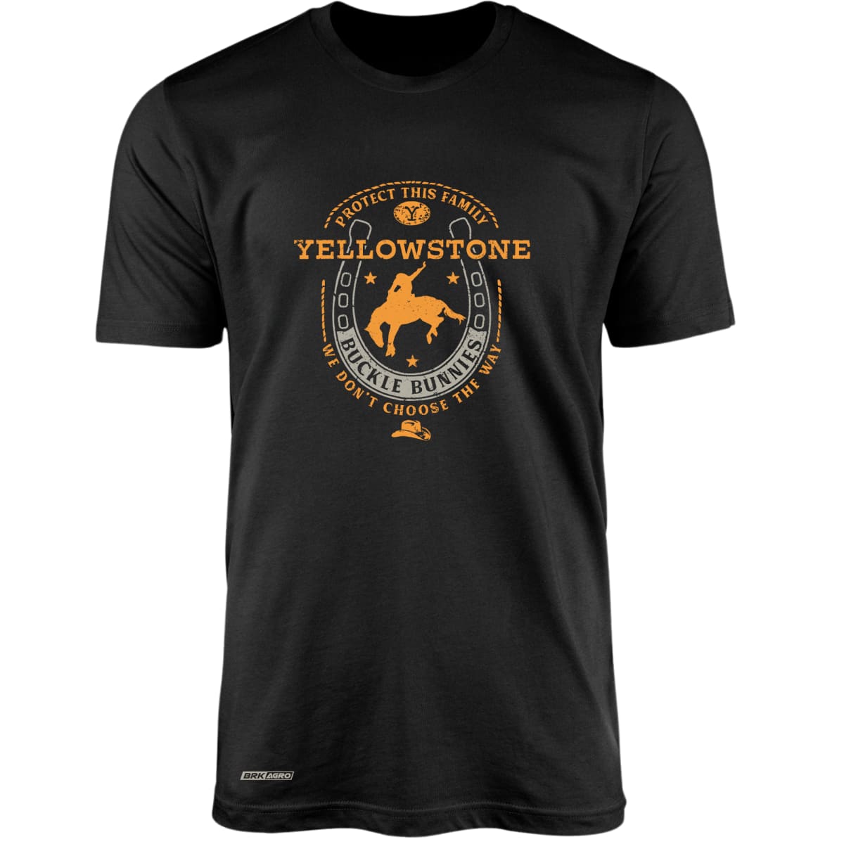 Camiseta Agro Brk Yellowstone Buckle Bunnies com Algodão Premium