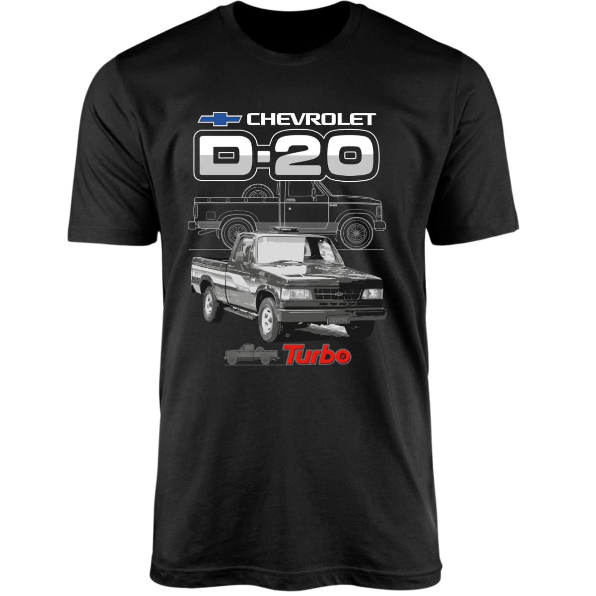 Camiseta Brk Caminhonete D20 Turbo com Algodão Premium