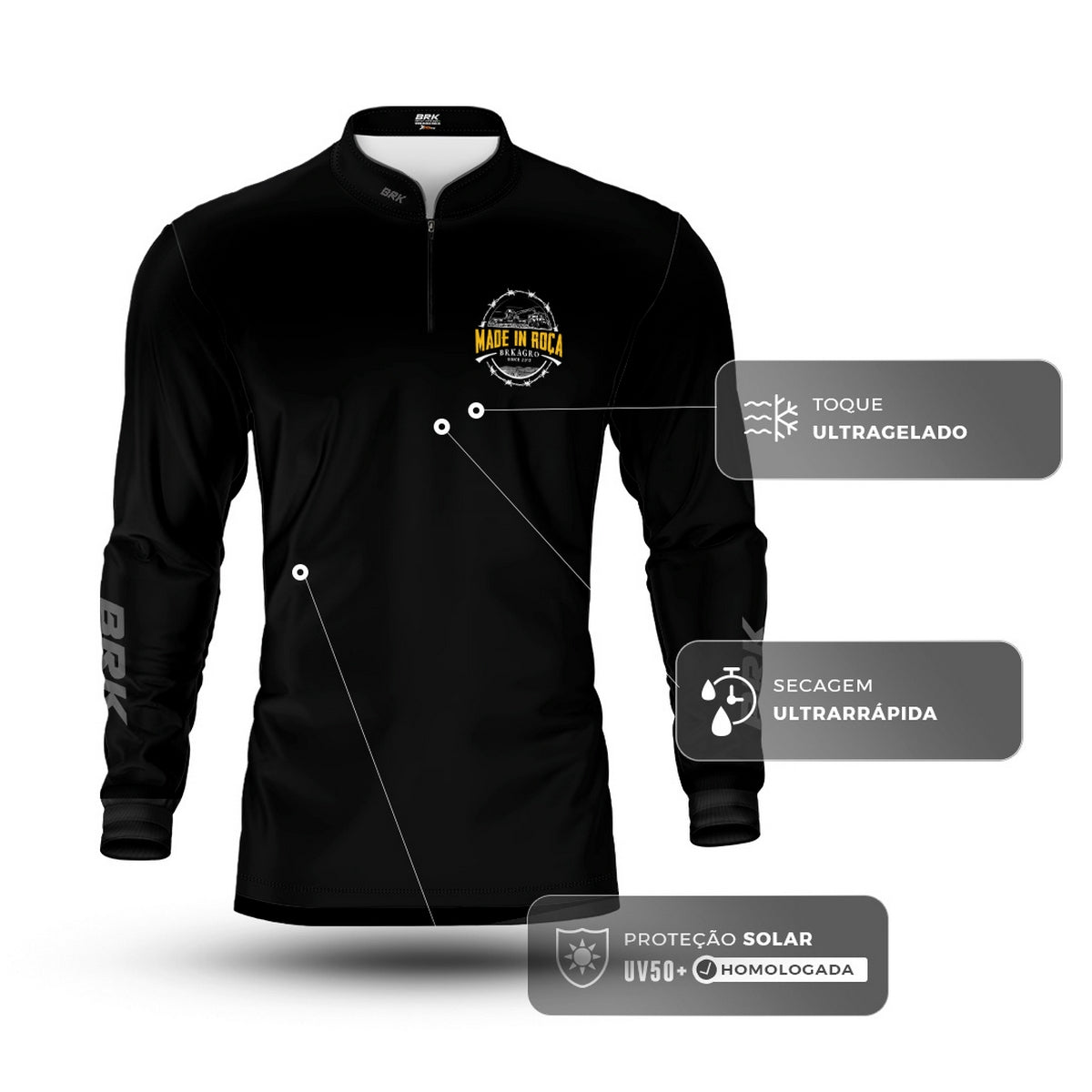 Camisa Agro Brk Made in Agro com Proteção UV50