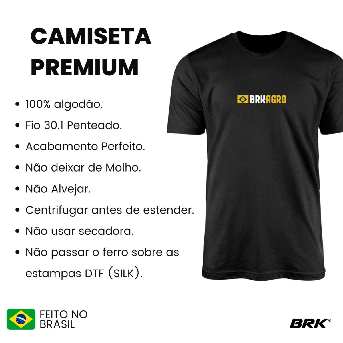 Camiseta Agro Brk Made In Roça Algodão Premium