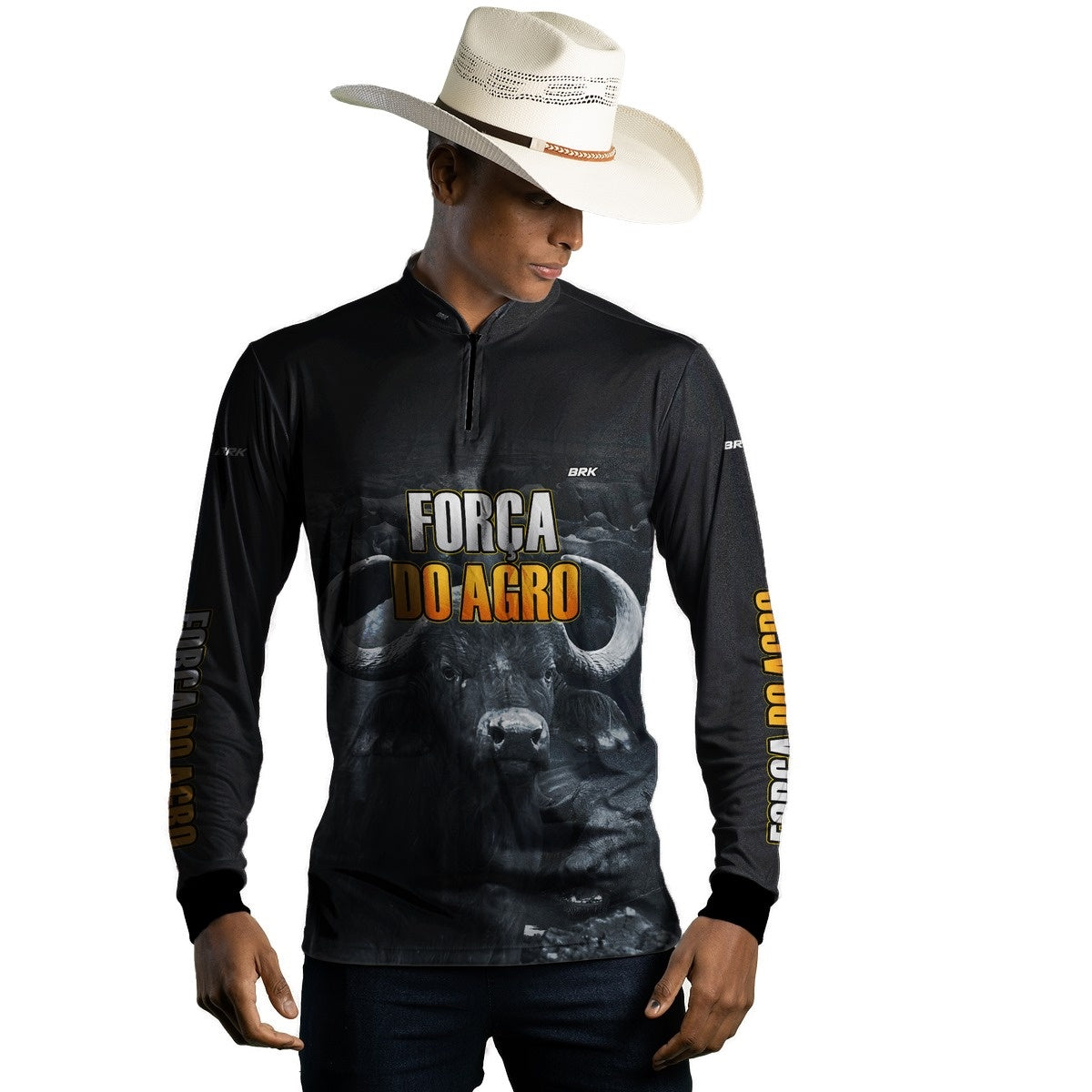 Camisa Agro Brk A Força do Agro Produtor de Bubalinos com UV50+