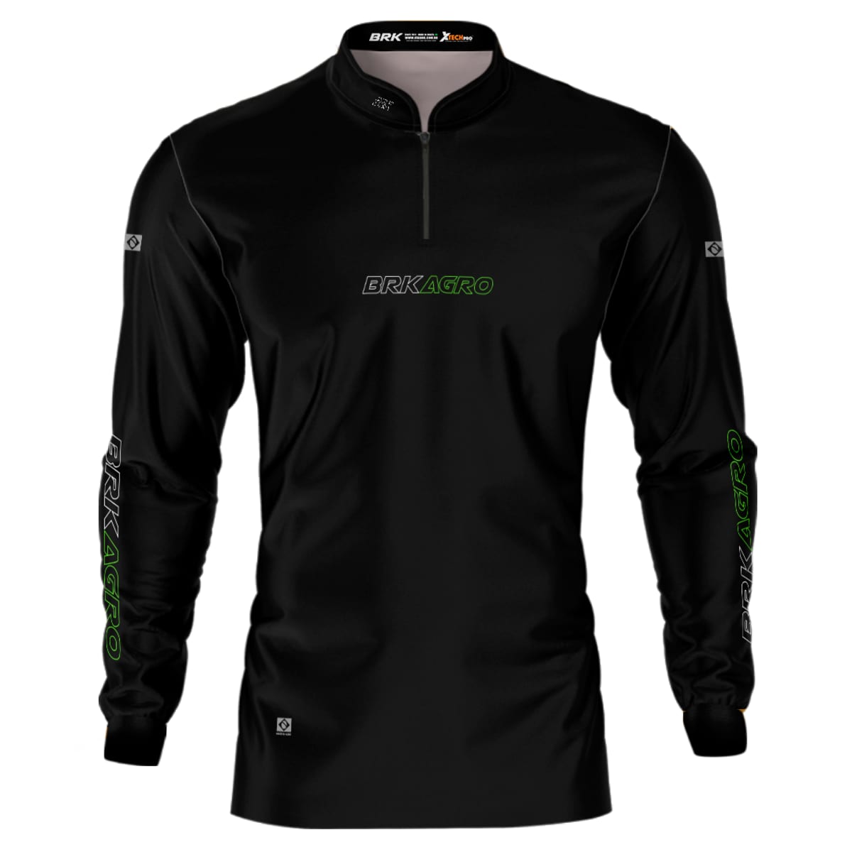 Camisa Agro Brk Básica Preta com Proteção Solar UV50+
