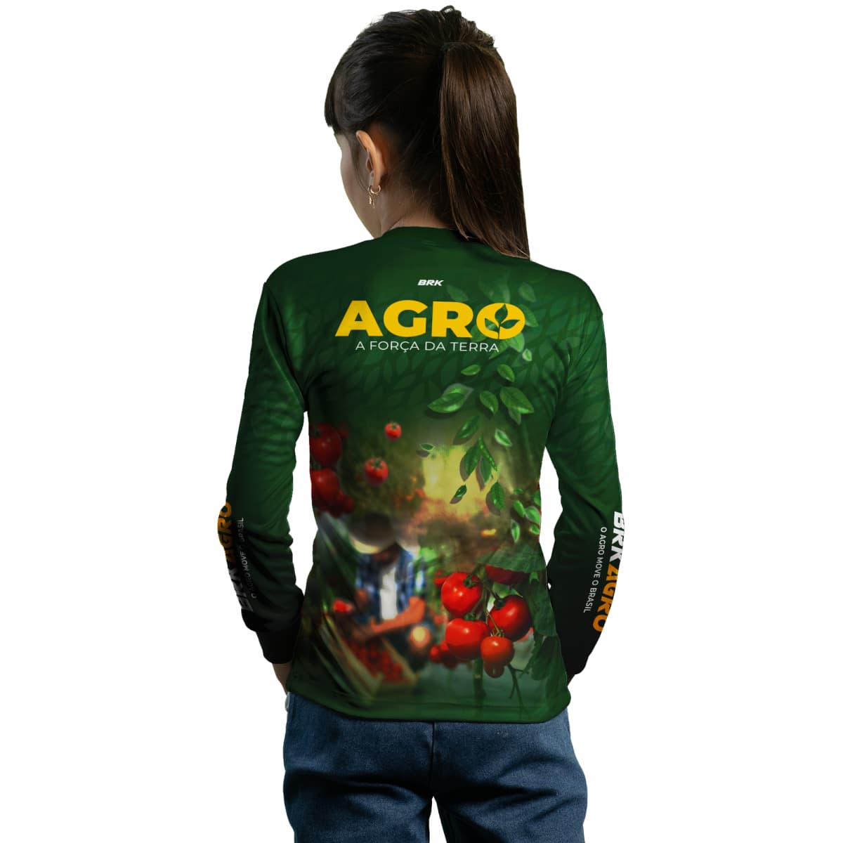 Camisa Agro Brk Produtor de Tomate com Proteção Solar UV50+