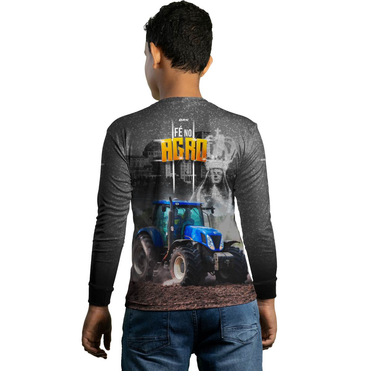 Camisa Agro Brk Fé Padroeira Força do Agro 2.0 com Proteção Solar UV50+