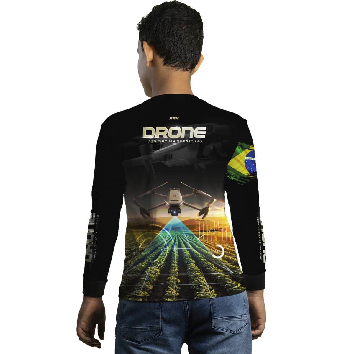 Camisa Agro Brk Drone de Monitoramento com Proteção Solar UV50+