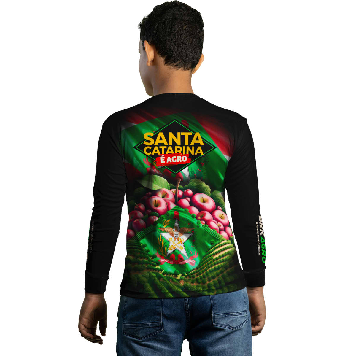 Camisa Agro Brk Santa Catarina Maçãs com Proteção Solar UV50+