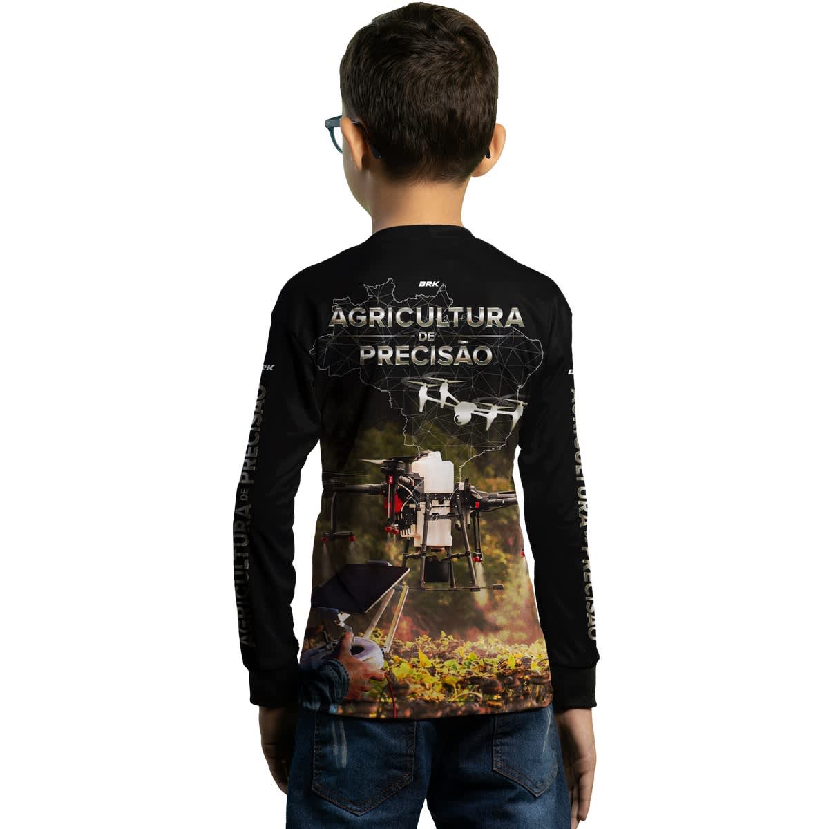 Camisa Agro Brk Drone é Agro Agricultura de Precisão 02 com Proteção Solar UV50+