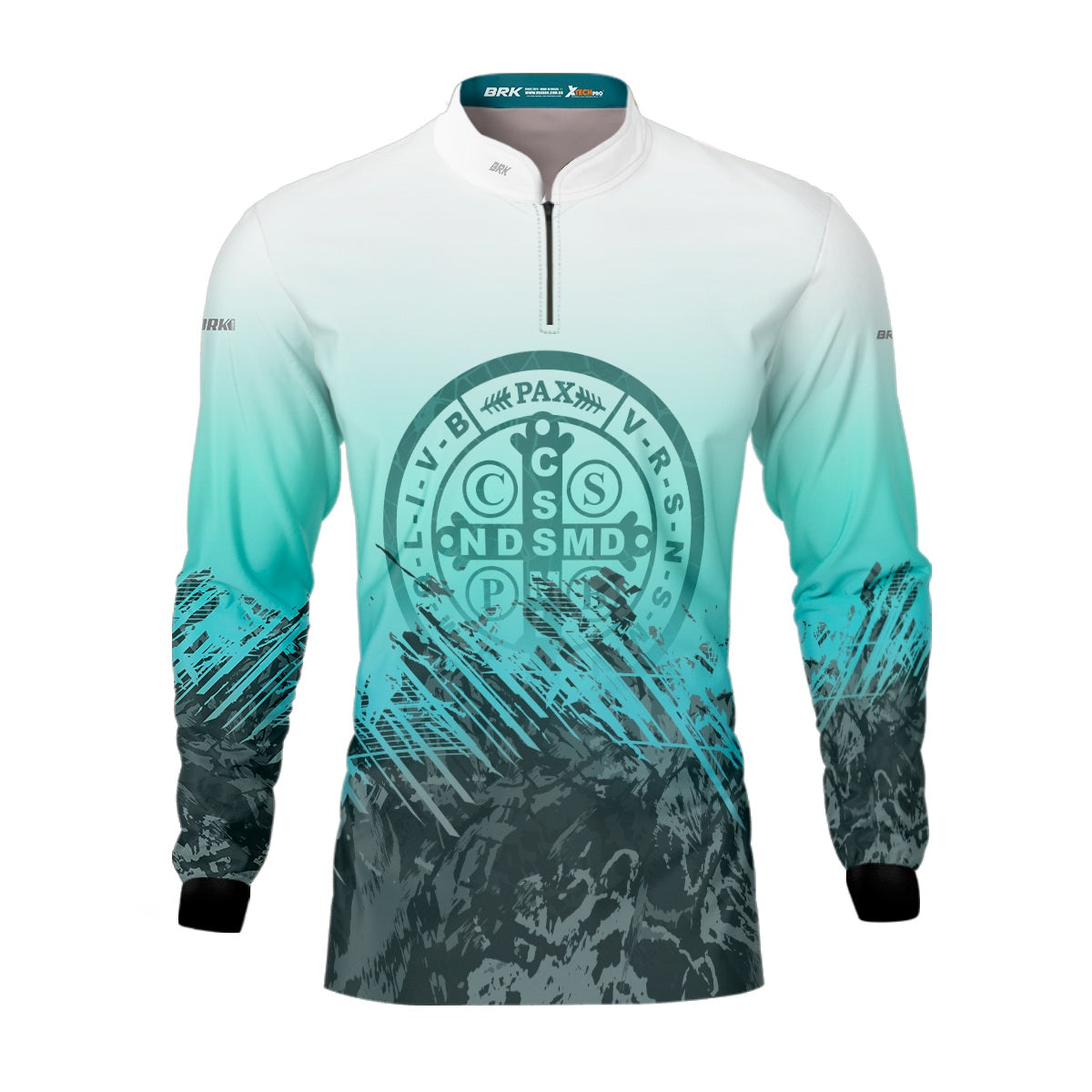 Camisa Agro Brk São Bento Ciano Claro com Proteção Solar UV50+