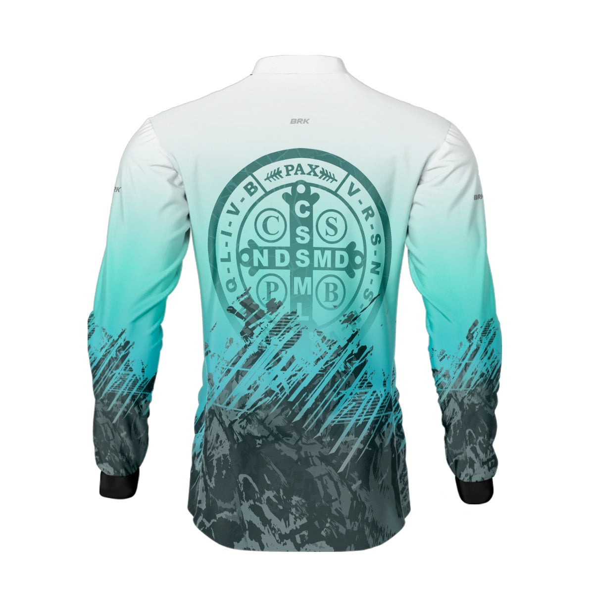 Camisa Agro Brk São Bento Ciano Claro com Proteção Solar UV50+