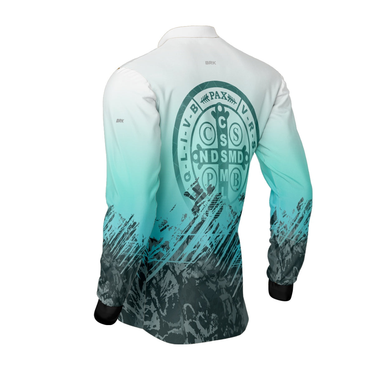 Camisa Agro Brk São Bento Ciano Claro com Proteção Solar UV50+