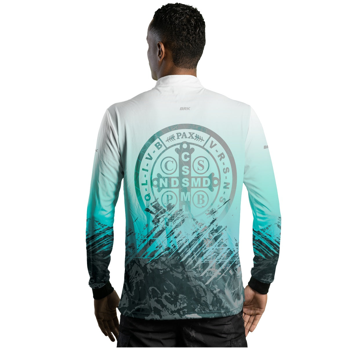 Camisa Agro Brk São Bento Ciano Claro com Proteção Solar UV50+