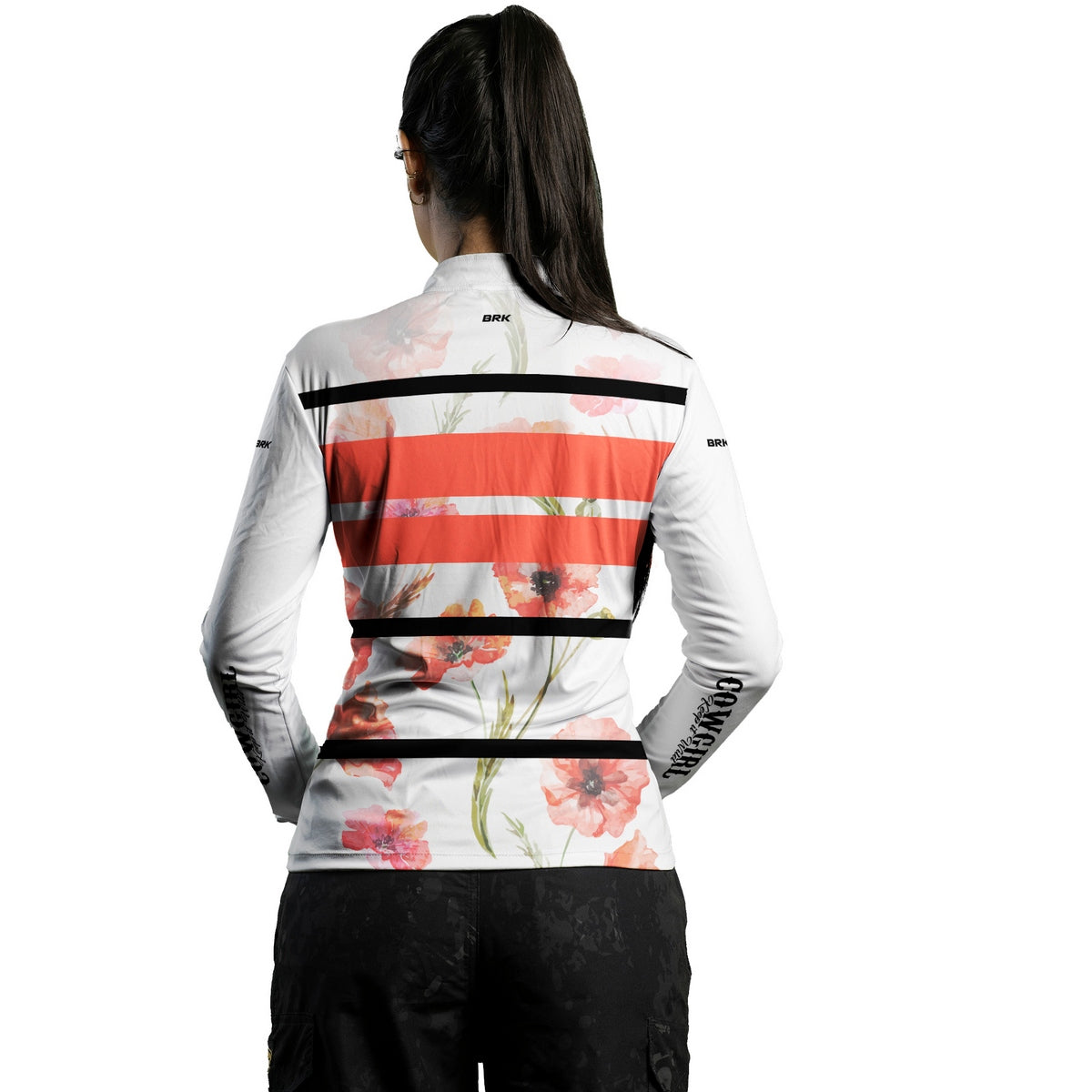 Camisa Agro Feminina Brk Cowgirl Branca com Proteção Solar UV50+