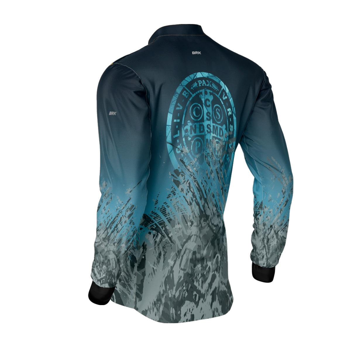 Camisa Agro Brk São Bento Ciano Escuro com Proteção Solar UV50+