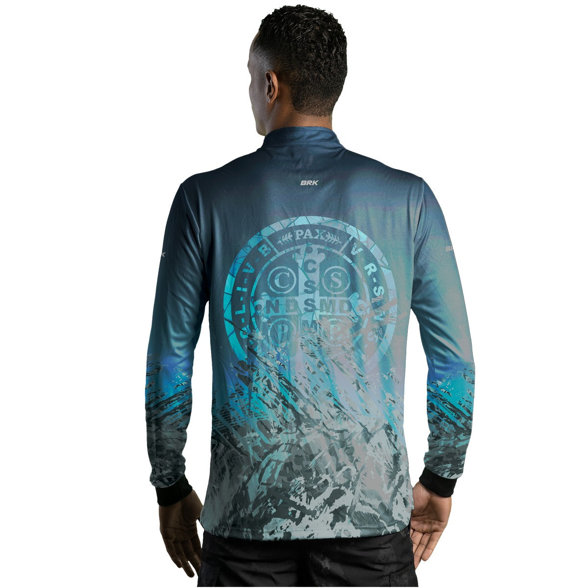 Camisa Agro Brk São Bento Ciano Escuro com Proteção Solar UV50+