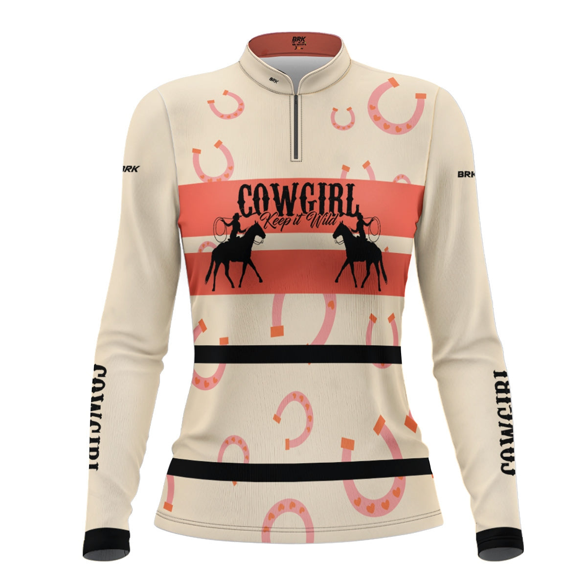 Camisa Agro Feminina Brk Cowgirl Ferradura com Proteção Solar UV50+