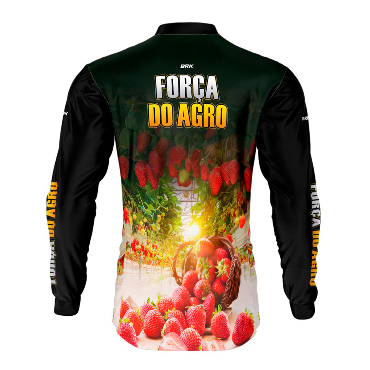 Camisa Agro Brk Força do Agro Morango com UV50+