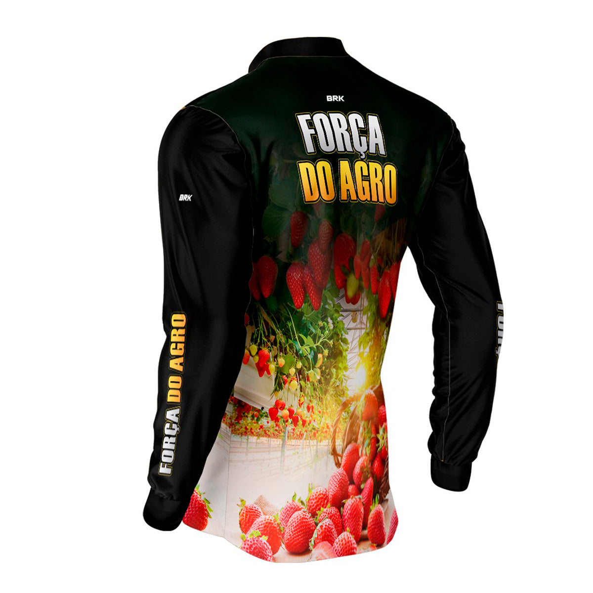 Camisa Agro Brk Força do Agro Morango com UV50+