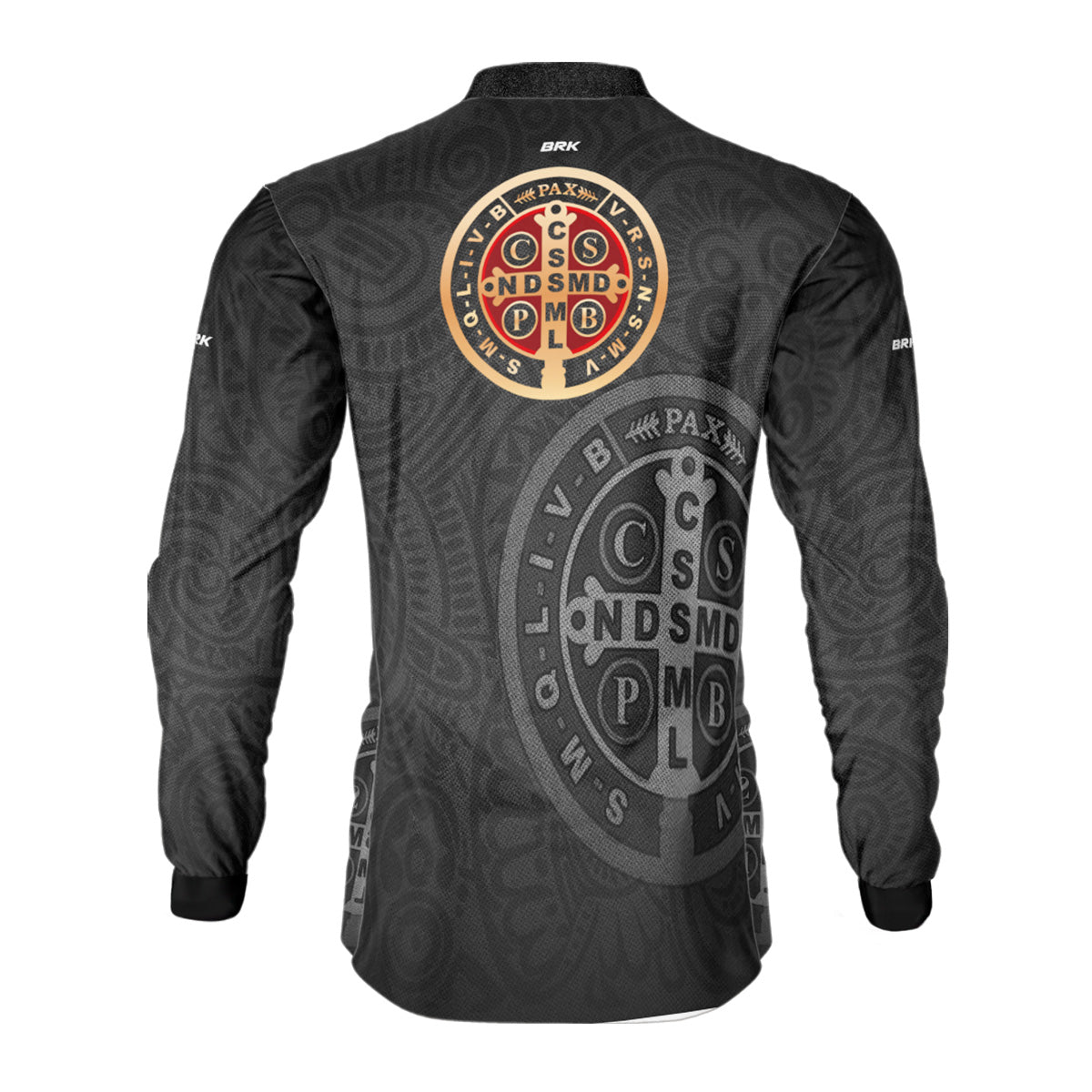 Camisa Agro Brk São Bento Dourado Preta com Proteção Solar UV50+