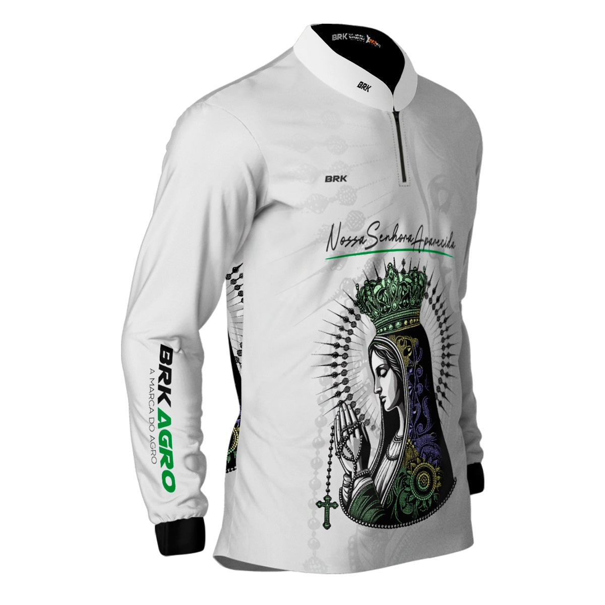 Camisa Agro Brk Branca Padroeira com Proteção Solar UV50+