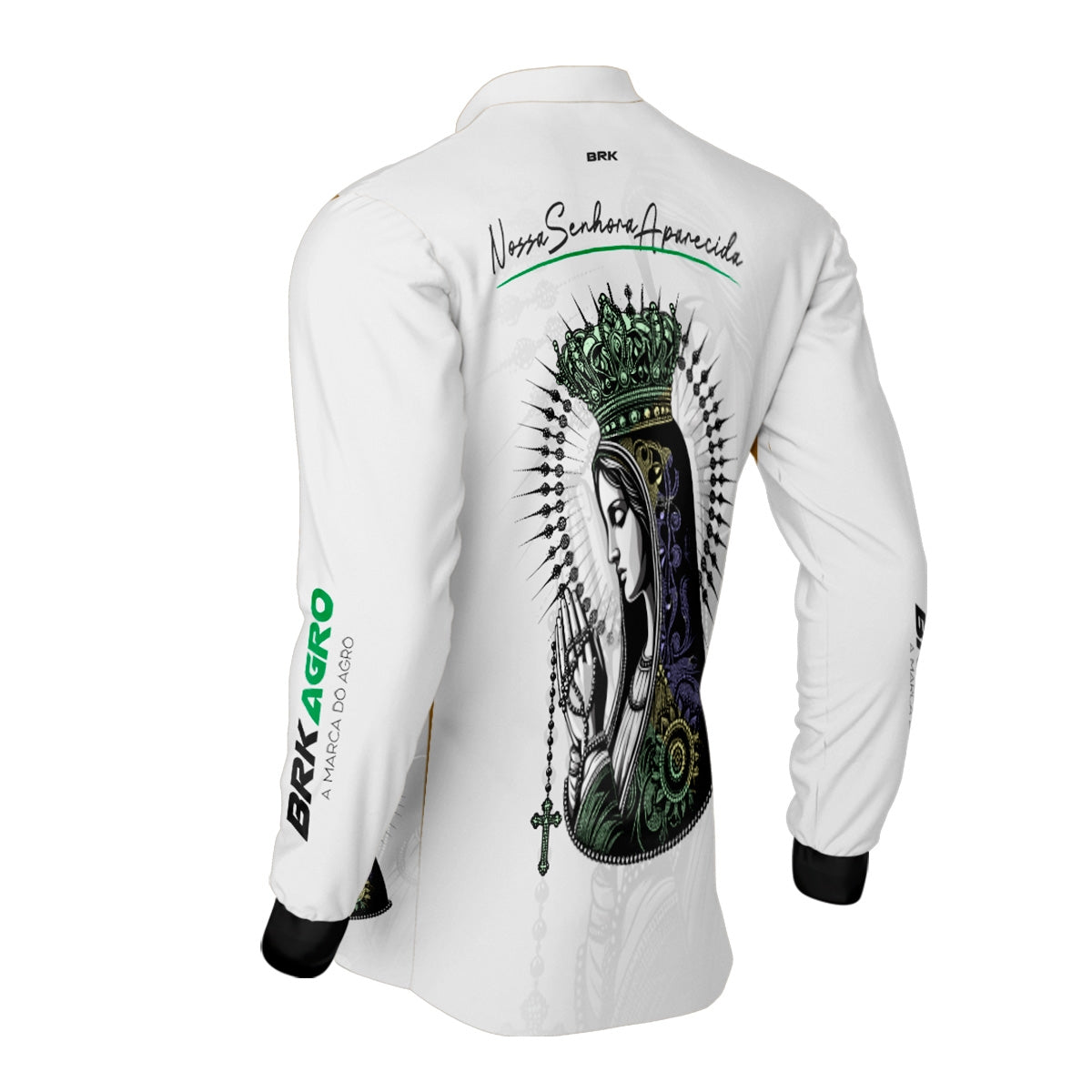 Camisa Agro Brk Branca Padroeira com Proteção Solar UV50+