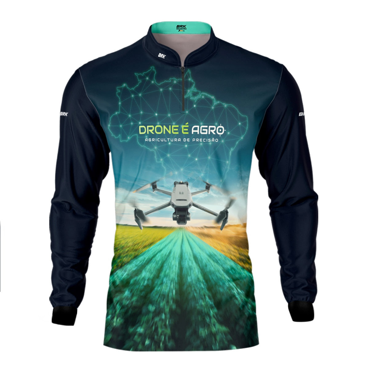 Camisa Agro Brk Drone de Mapeamento Mavic 3 com Proteção Solar UV50+