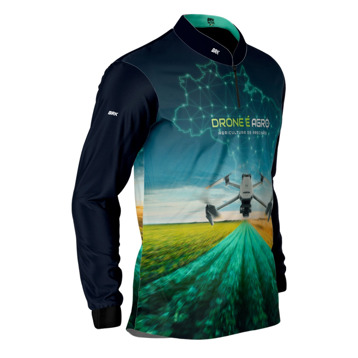 Camisa Agro Brk Drone de Mapeamento Mavic 3 com Proteção Solar UV50+