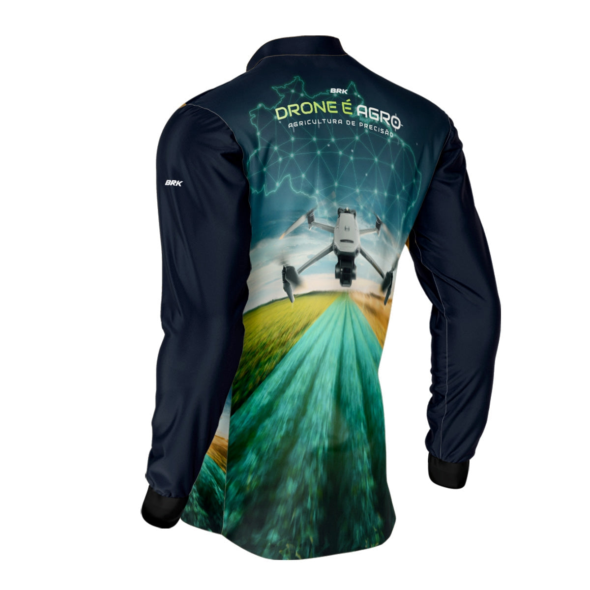 Camisa Agro Brk Drone de Mapeamento Mavic 3 com Proteção Solar UV50+
