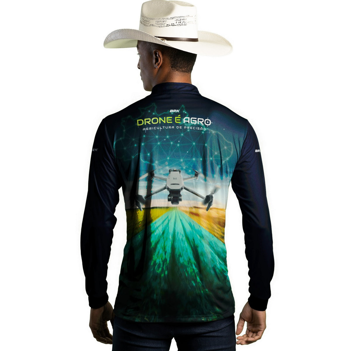 Camisa Agro Brk Drone de Mapeamento Mavic 3 com Proteção Solar UV50+