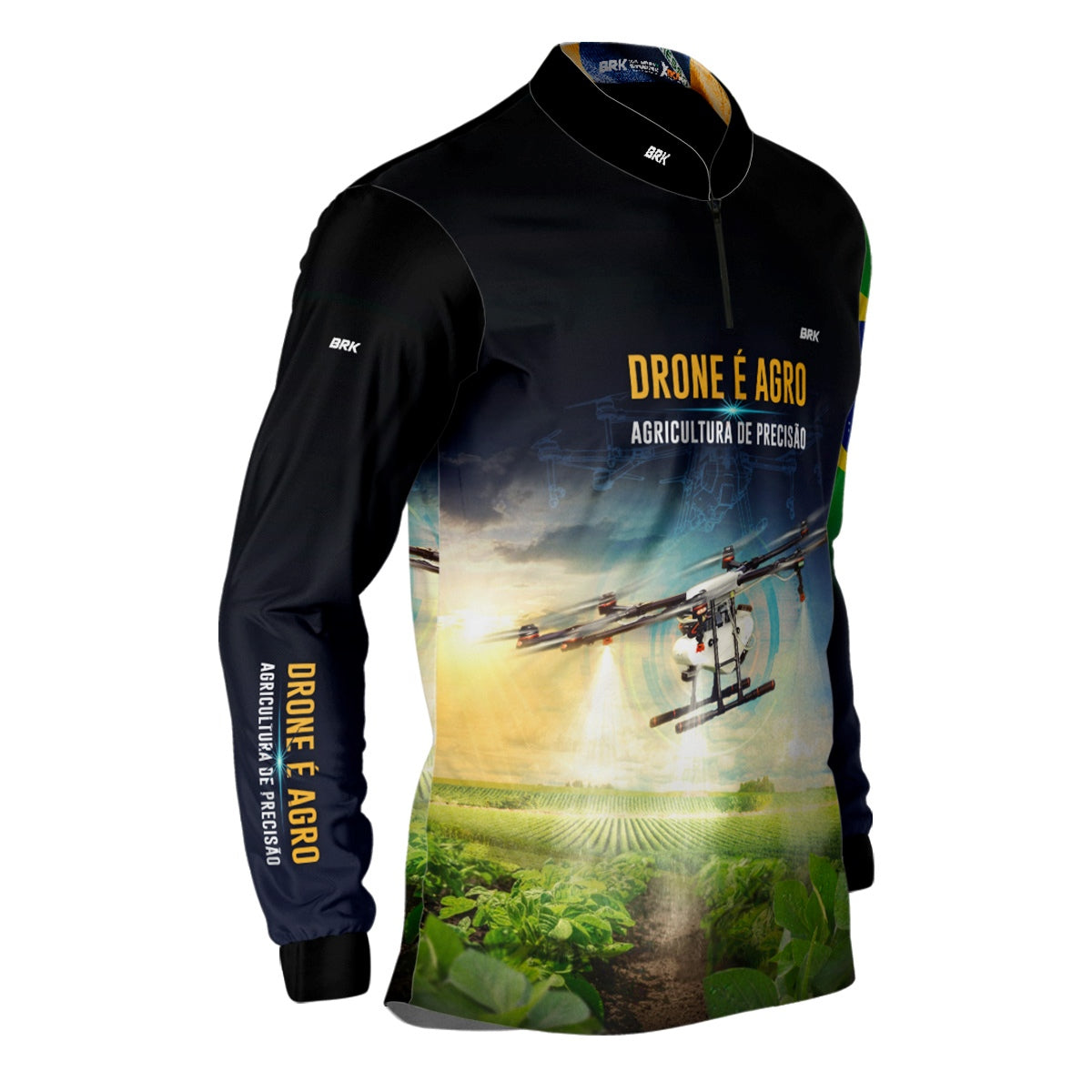 Camisa Agro Brk Drone T40 com Proteção Solar UV50+