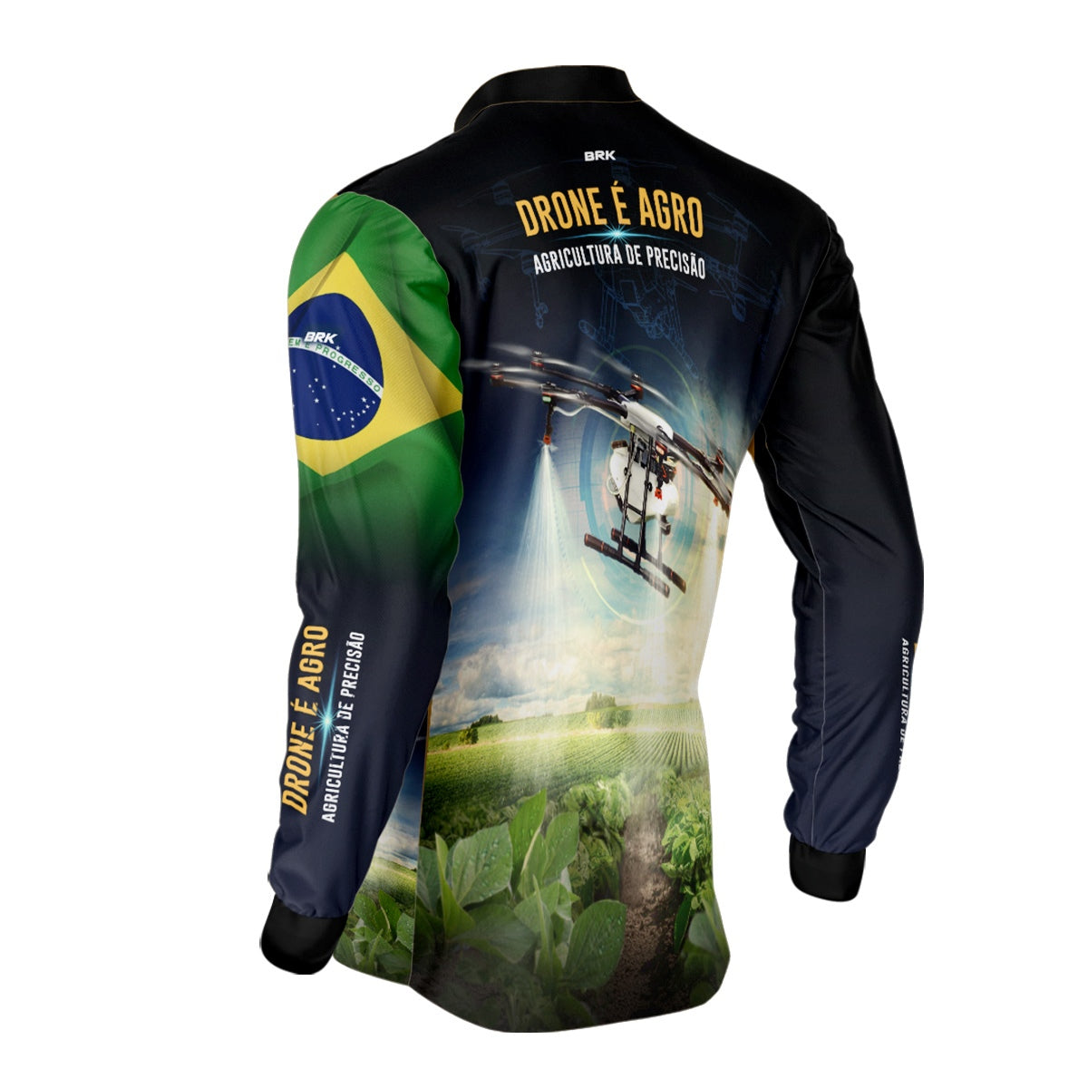 Camisa Agro Brk Drone T40 com Proteção Solar UV50+