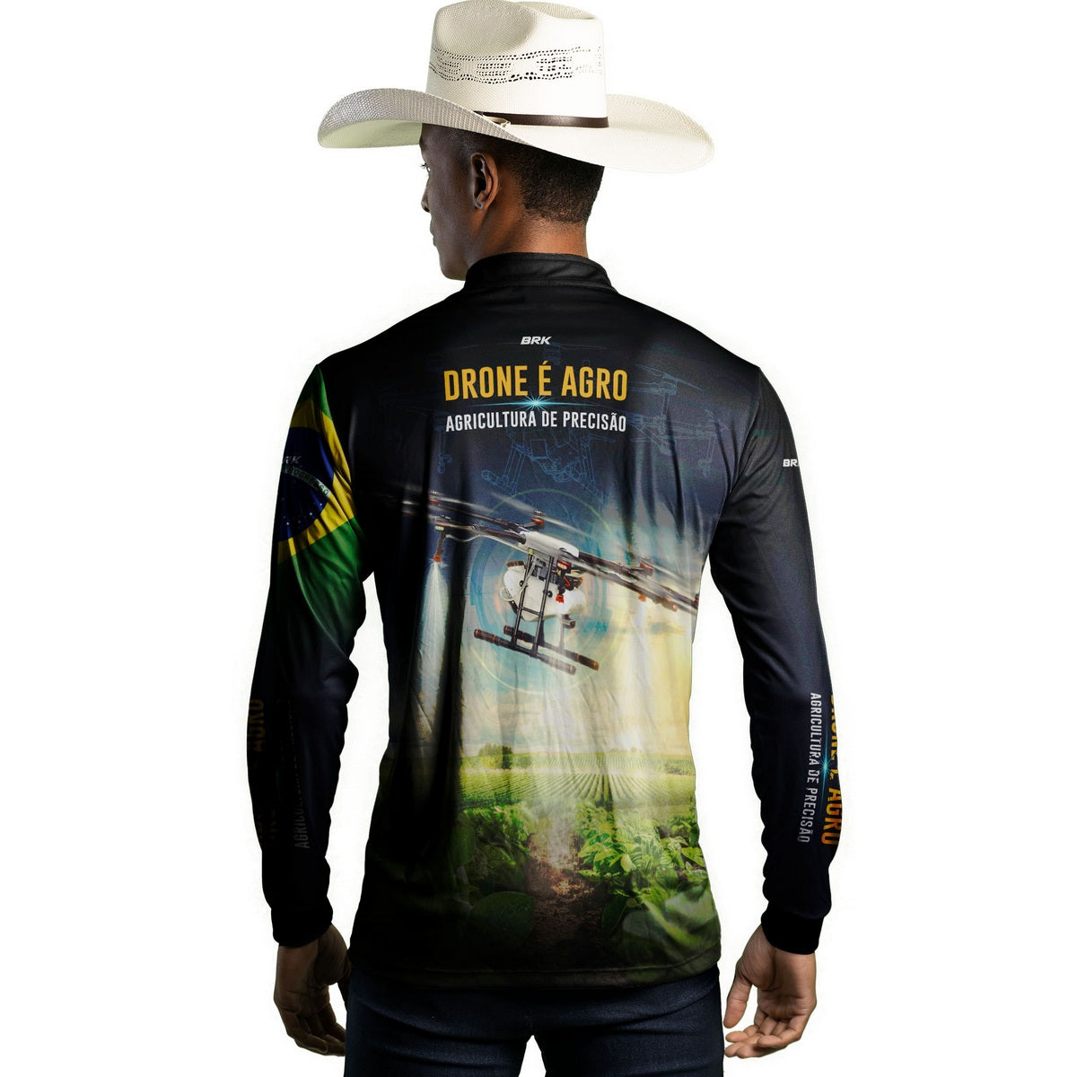 Camisa Agro Brk Drone T40 com Proteção Solar UV50+